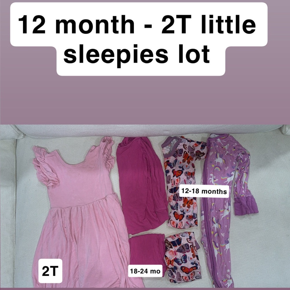 Little Sleepies 12 month - 2T haul